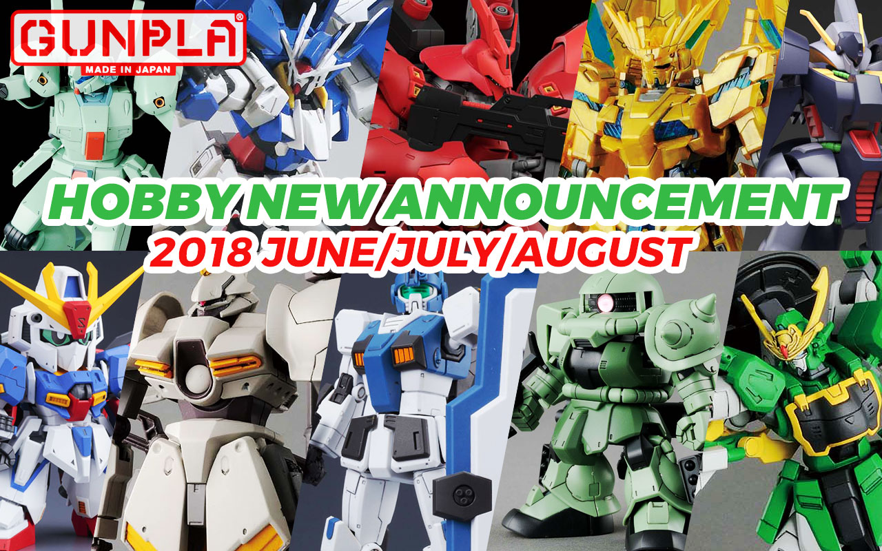 Bandai Hobby June ~ August New Announcements