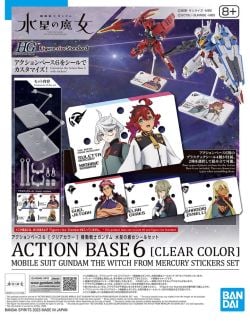 Action Base 6 Clear (The Witch from Mercury Sticker Set)