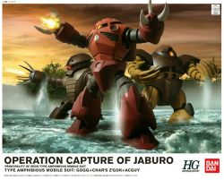 HGUC Amphibious Mobile Suits Set -Operation Capture of Jaburo-