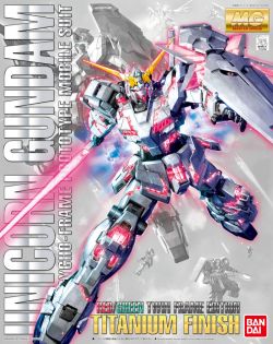 MG RX-0 Unicorn Gundam (Red & Green Frame) Titanium Finish