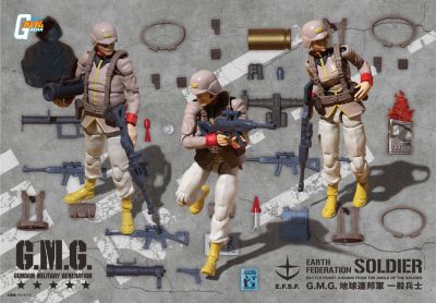 G.M.G. Mobile Suit Gundam Earth United Army Soldier 01