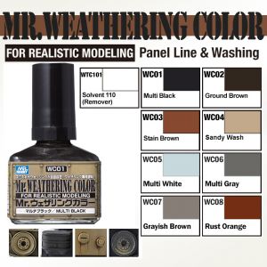 Mr. Weathering Color for Panel Line & Washing