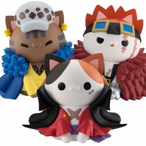 Nyanto! The Big Series Nyan Piece: Monkey D. Luffy & Tranfalgar Law & Eustass Kid (set with gift)