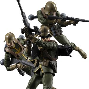 G.M.G. Mobile Suit Gundam Principality of Zeon Army Soldier Set (Set of 3 with gift)