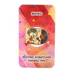 Meiko Record Scratcher Enamel Pin