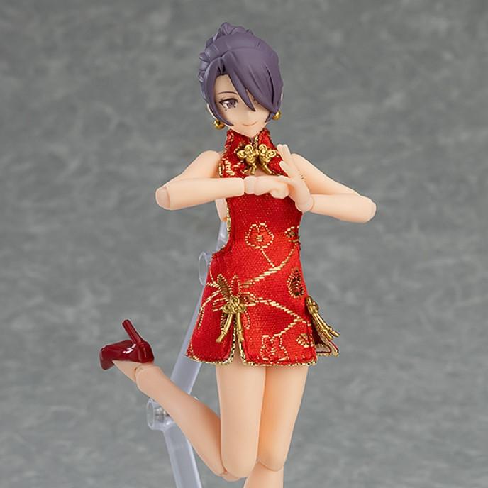 figma 569 Female Body (Mika) with Mini Skirt Chinese Dress Outfit